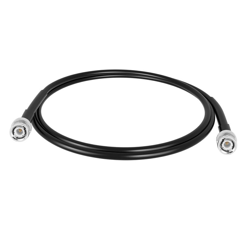 exgoofit BNC Cable Male to Male Connector Extension, RG58 Coax Cable 3.3ft 1m Pure Copper Tinned Wire for Antenna Analyzer, CB Radio, Signal Generator - Image 1
